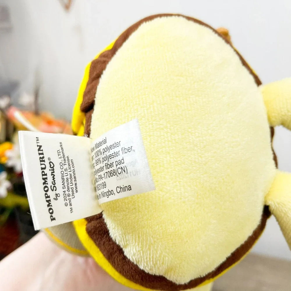 Sanrio Pompompurin Bumblebee Plush Yellow Brown Stripe Bee Costume 11 Inch Toy